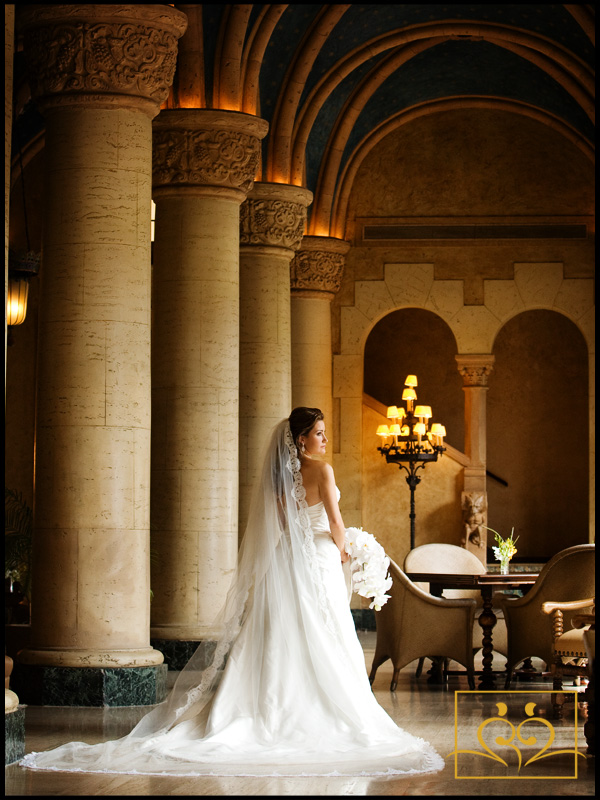 A stunning Rachel in a Paloma Blanca wedding gown.
