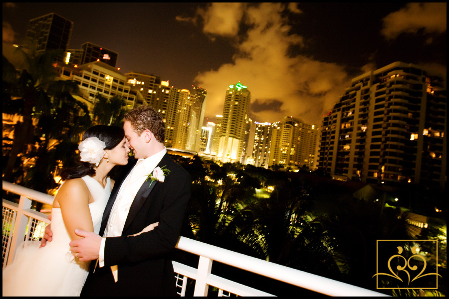 A stunning view as Melissa & Brian enjoy a quiet moment during their wild reception!