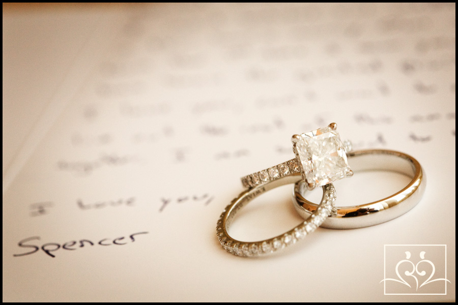 I think weding rings and love notes go well together.