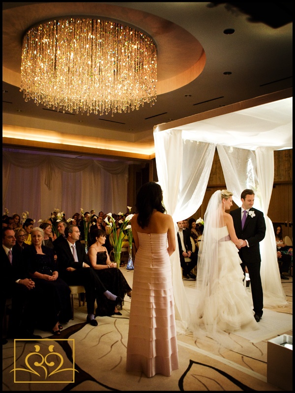 A stunning ballroom at the Ritz Carlton Ft. Lauderdale makes for a very dramatic ceremony.