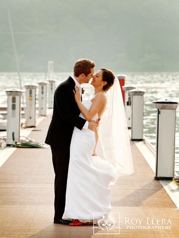 Bride and Groom Hudson River New York